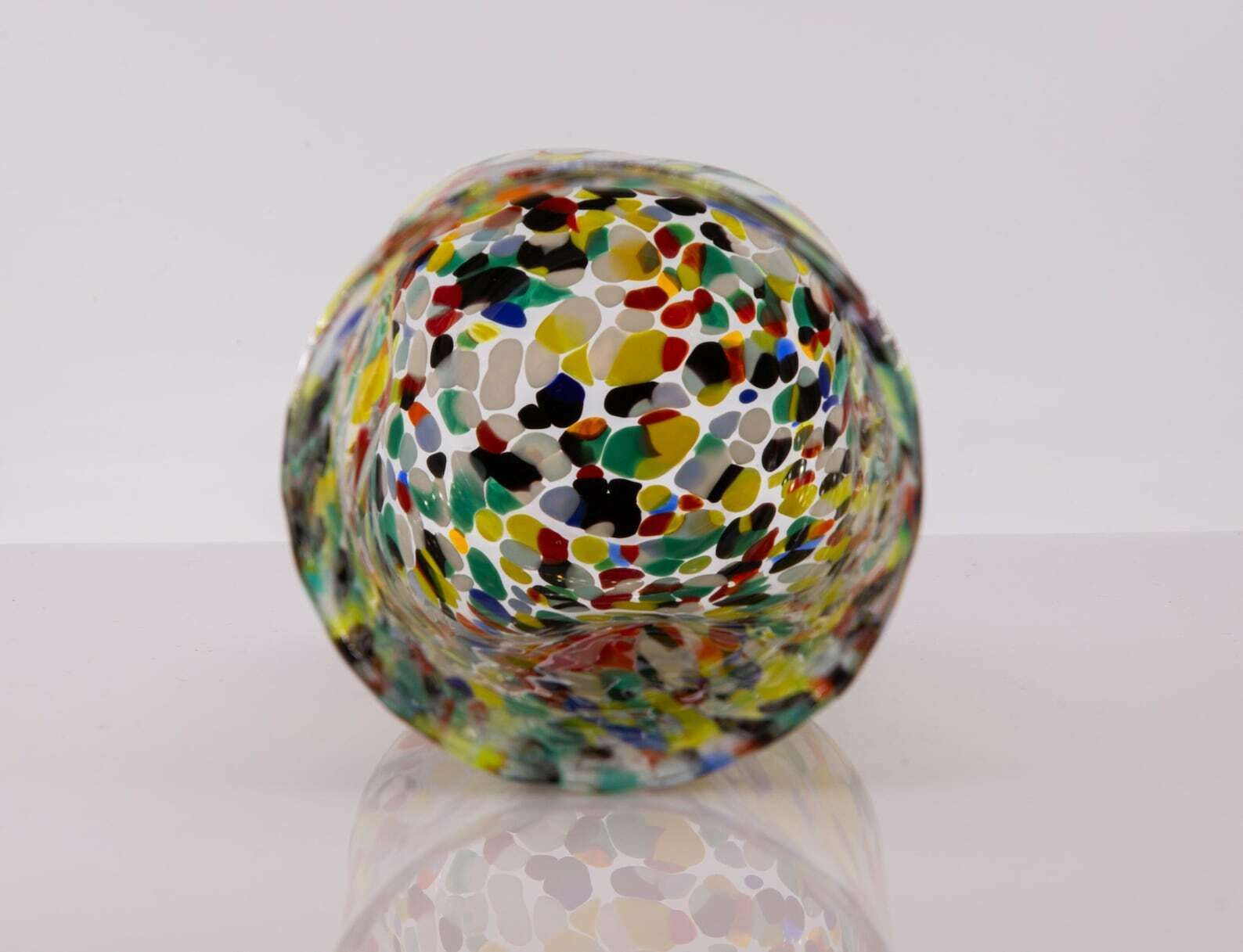 photo for sale Honolulu, Set Of 6 Murano Glasses Color "Harlequin", Handmade, Murano Glass Made In Italy