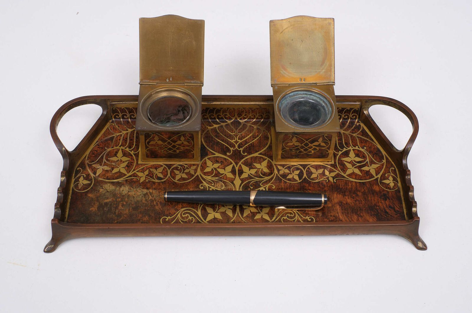 1157.0 Erhard & Söhne Jugendstil Inkwell 1910 Austria photo