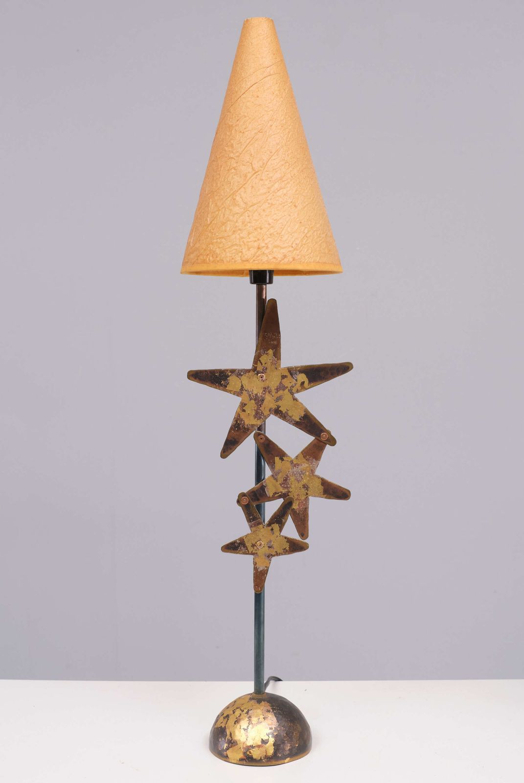 Robert Kostka Brass Handmade Table Lamp 1980s France
