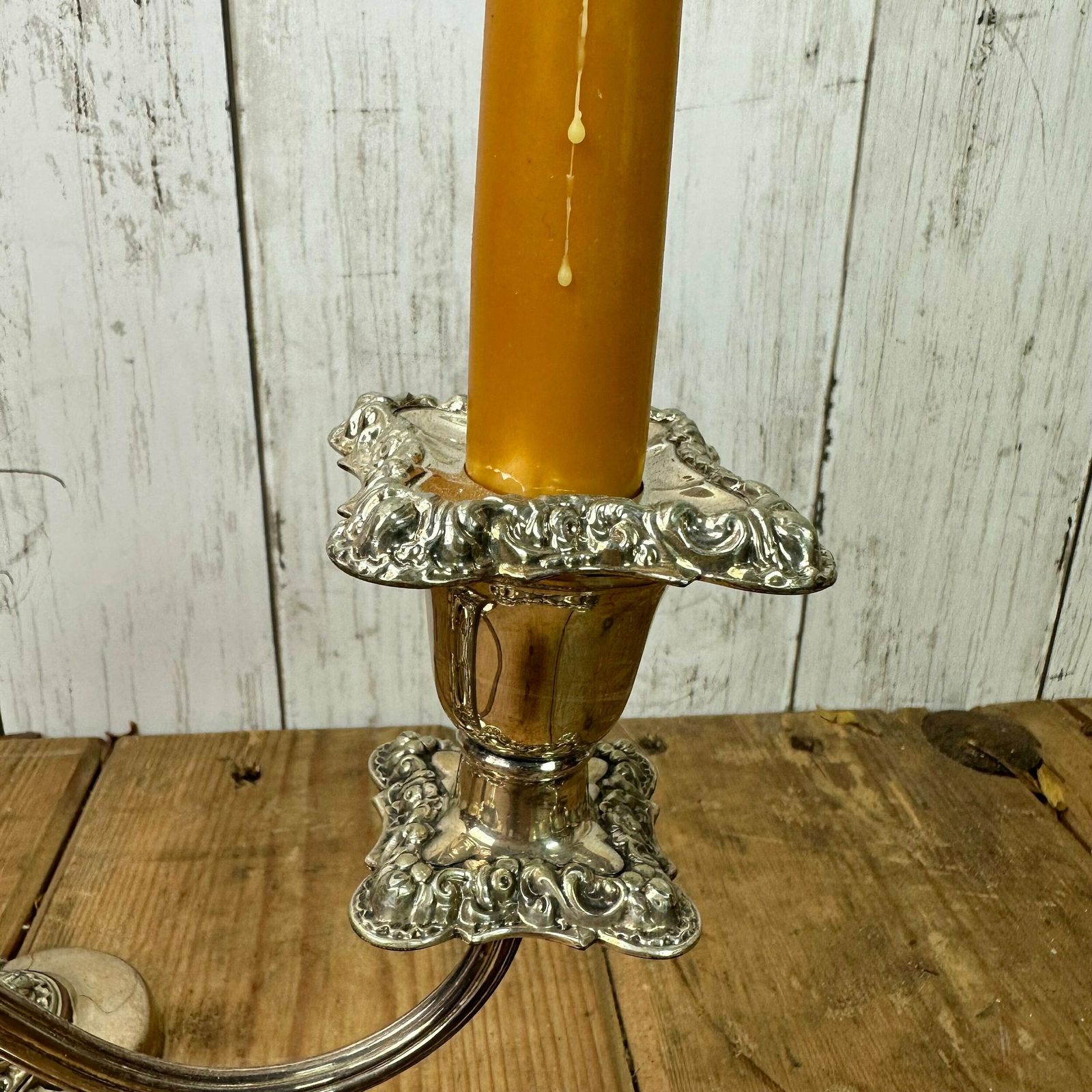 Beautiful Silver Plated Candelabra photo for sale