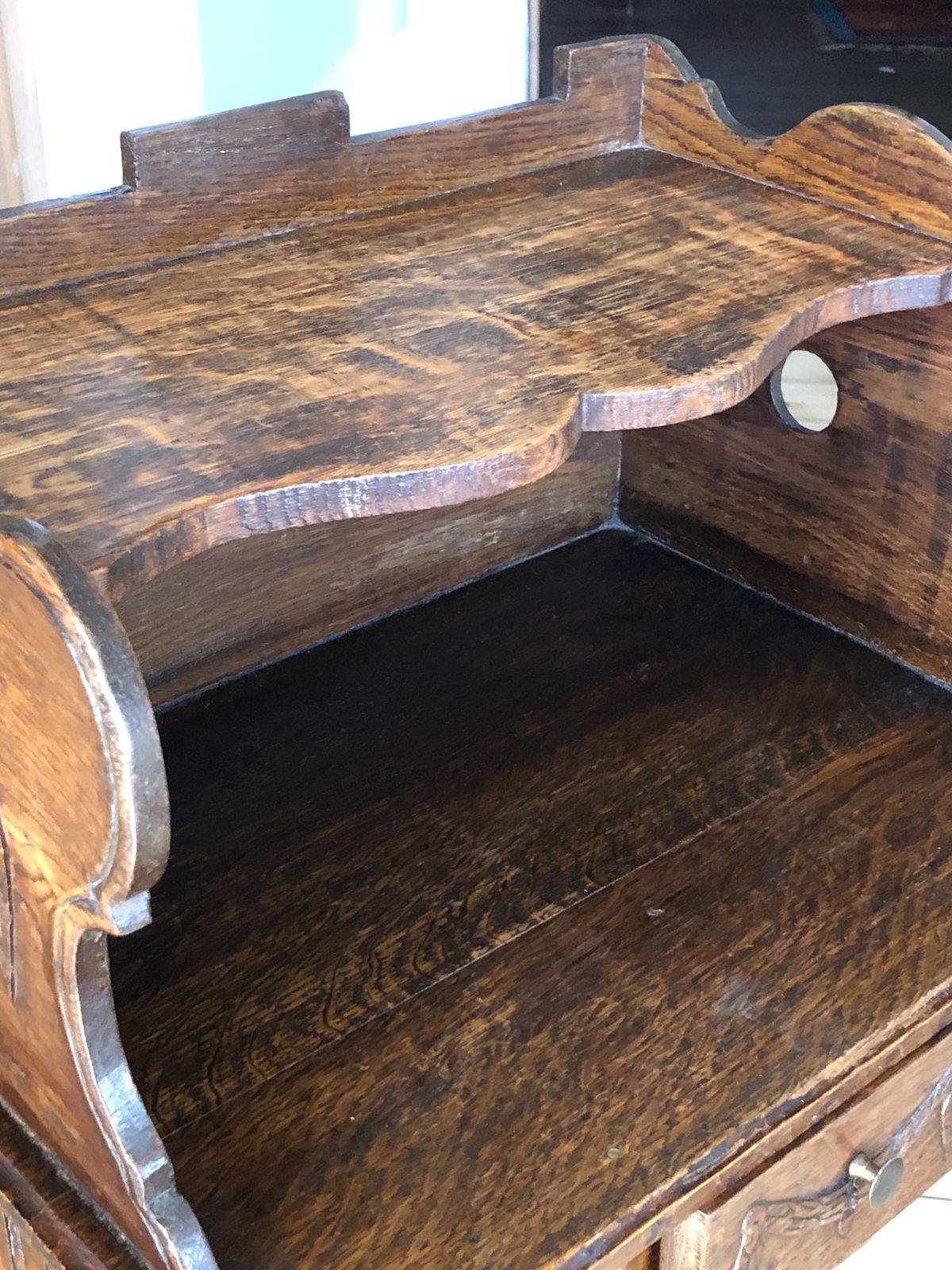 19th Century Bedside Pine Table, Louis XV Provençal Style photo vinterior