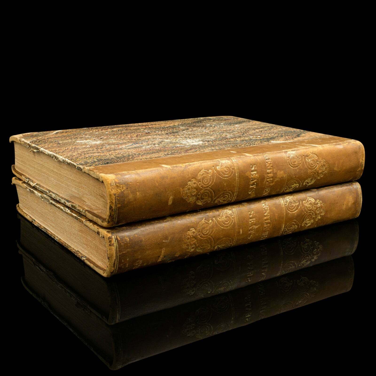 2 Antique Books, Jones' View Of Seats, Mansions & Noblemen, English, Georgian photo furniture
