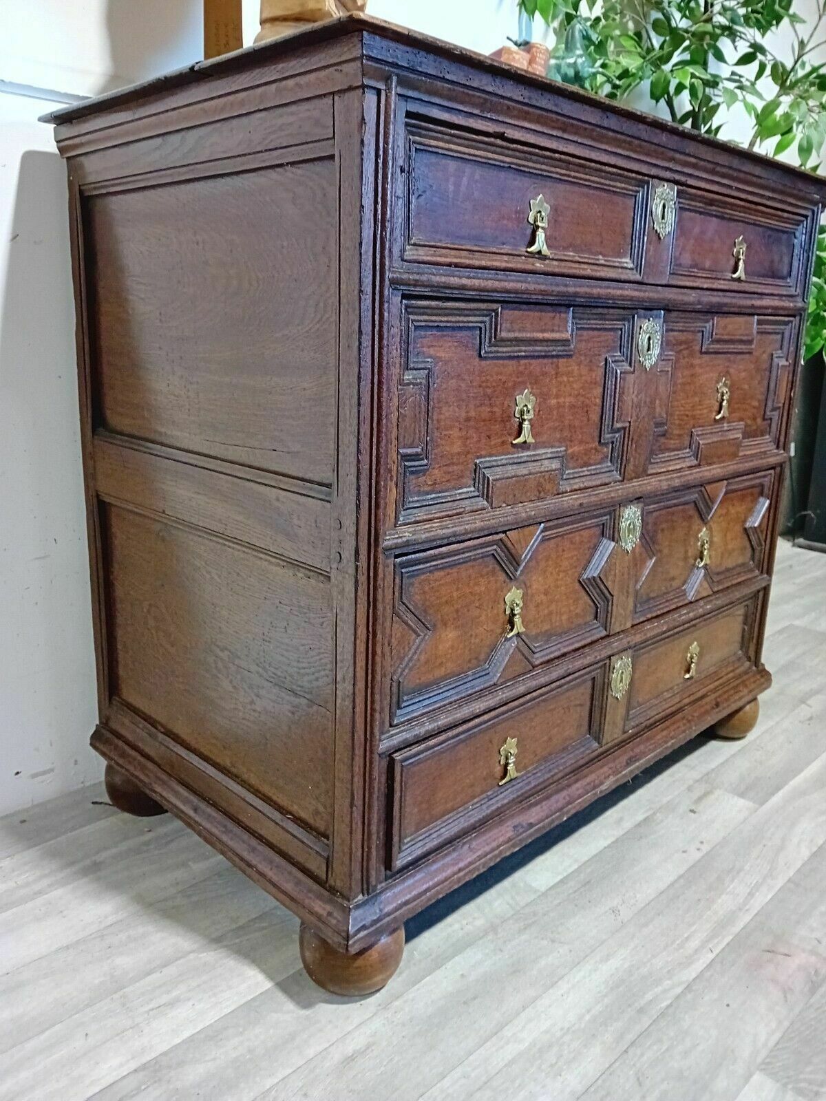 Jacobean Oak Chest Of Drawers photo 1395.0