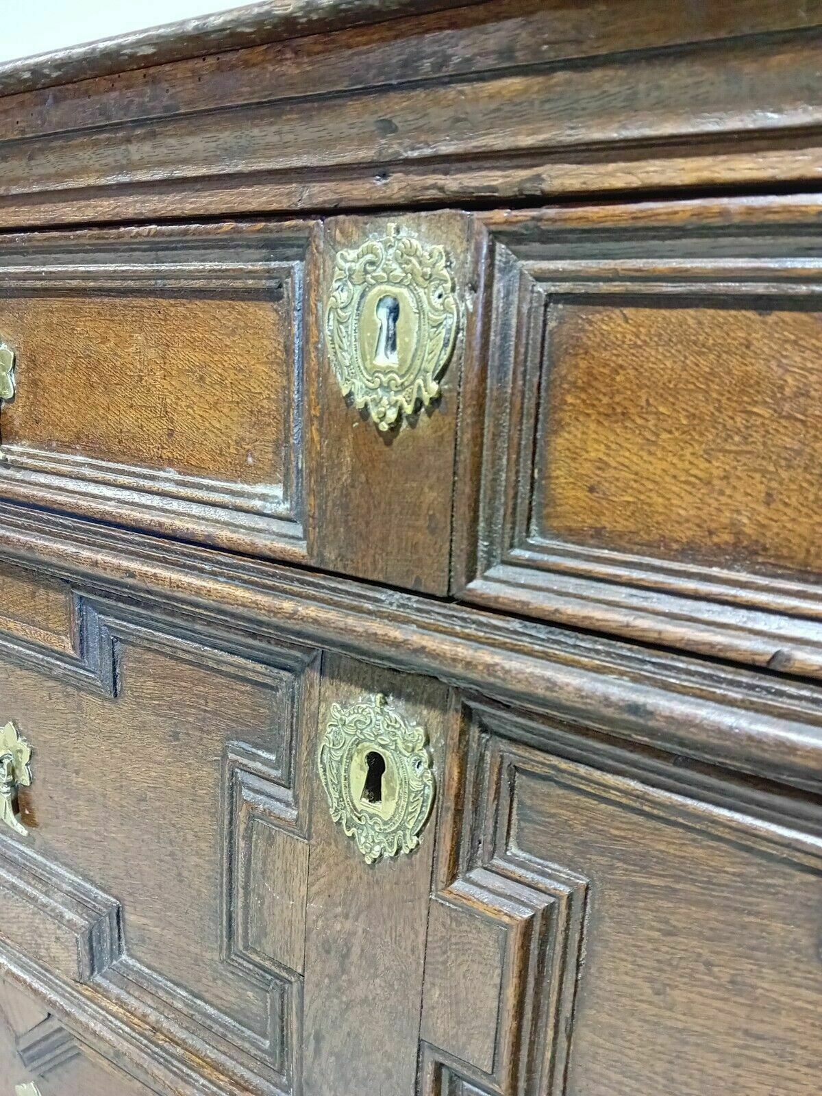 Jacobean Oak Chest Of Drawers photo vintage