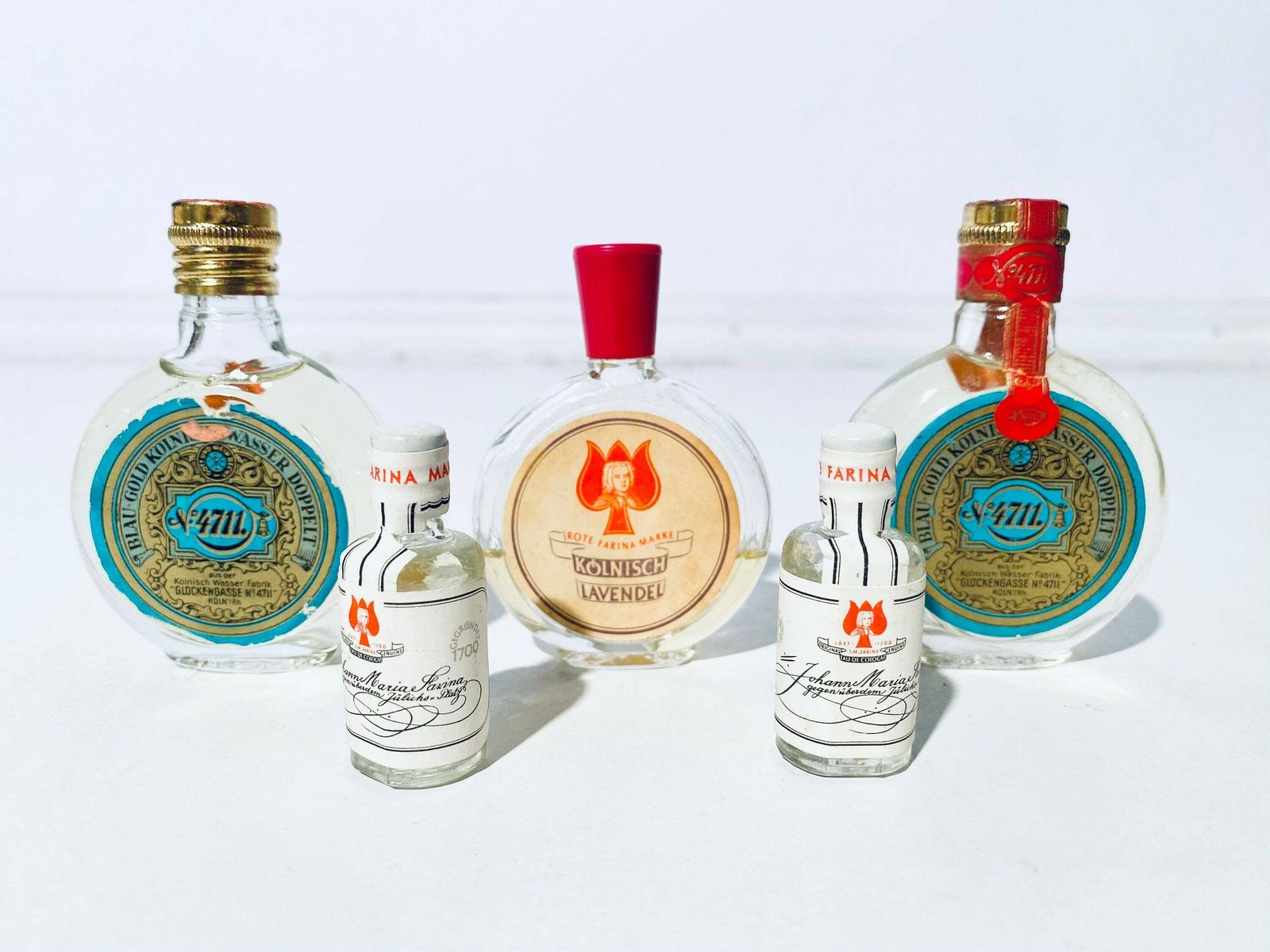 Vintage 4711 Eau De Cologne Perfume Bottle & Soap Set / 1950s Cologne photo Home Decor