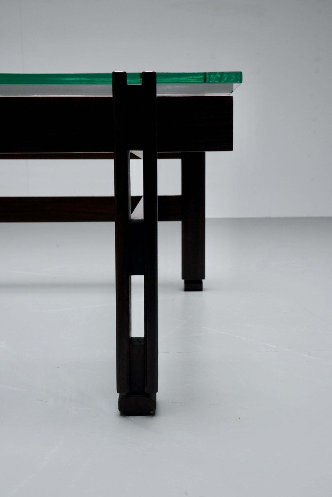 Ico Parisi Coffee Table In Glass And Wood For Cassina, Italy, 1962 photo Furniture