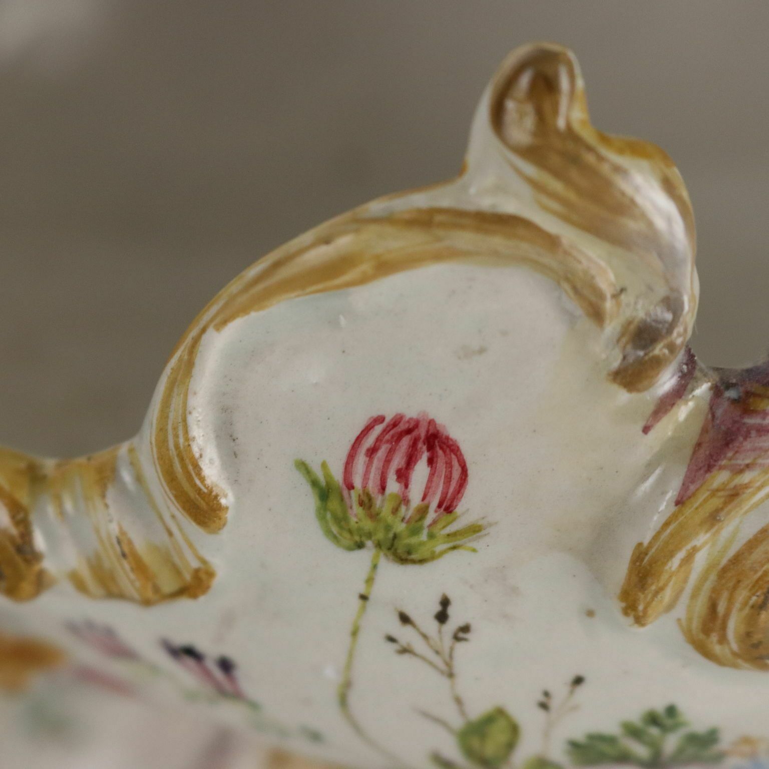 Ancient Centerpiece Man. Antonibon Nove Late XIX Century Majolica photo vinterior