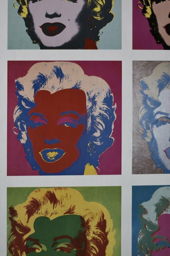 Original Andy Warhol Marilyn Monroe Exhibition Poster By Ros Nagy Roden, Museum Ludwig Köln, 1989 1990 photo for sale