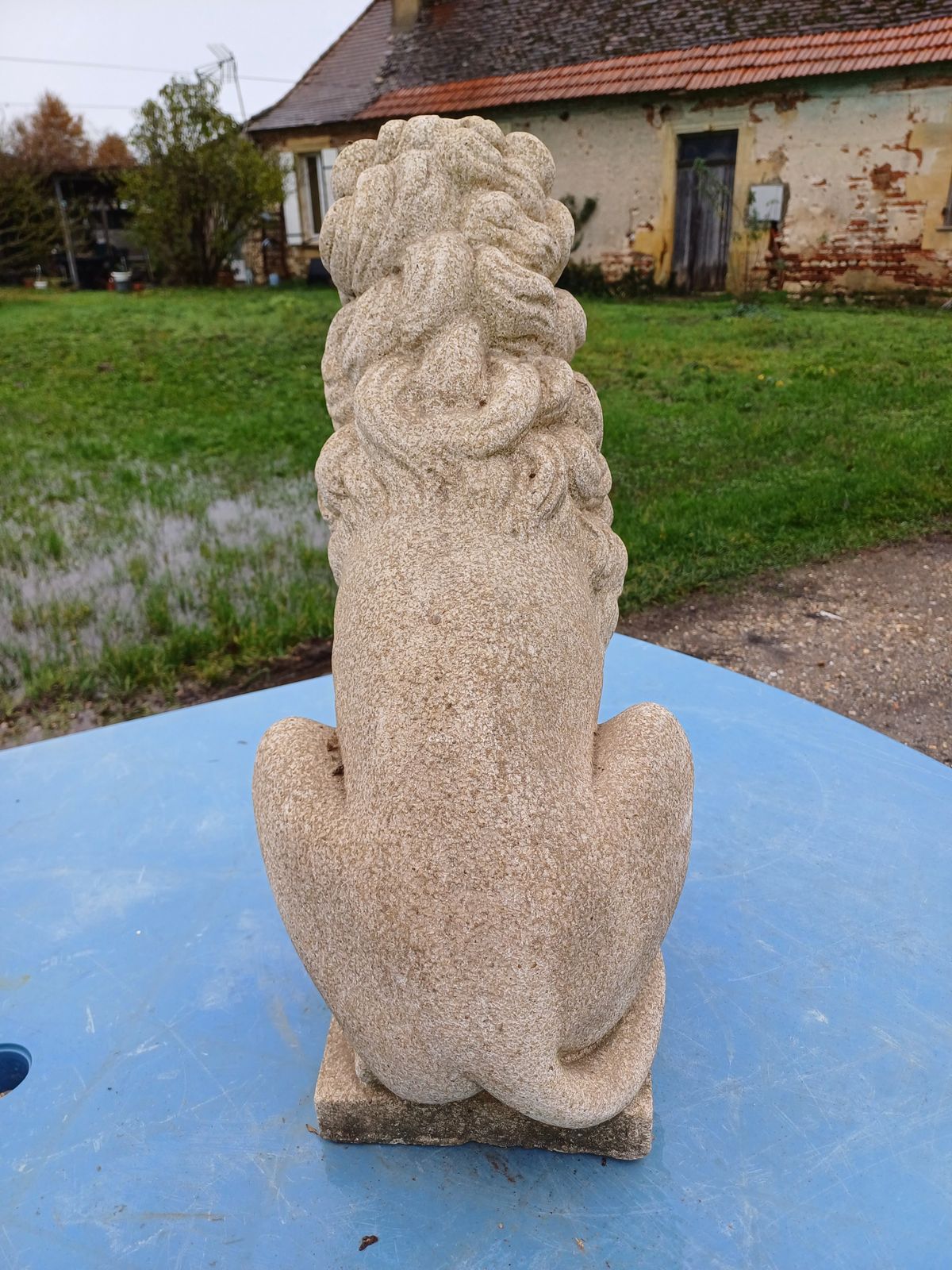 photo furniture Pair Of Stone Lions, 1950s, Vintage