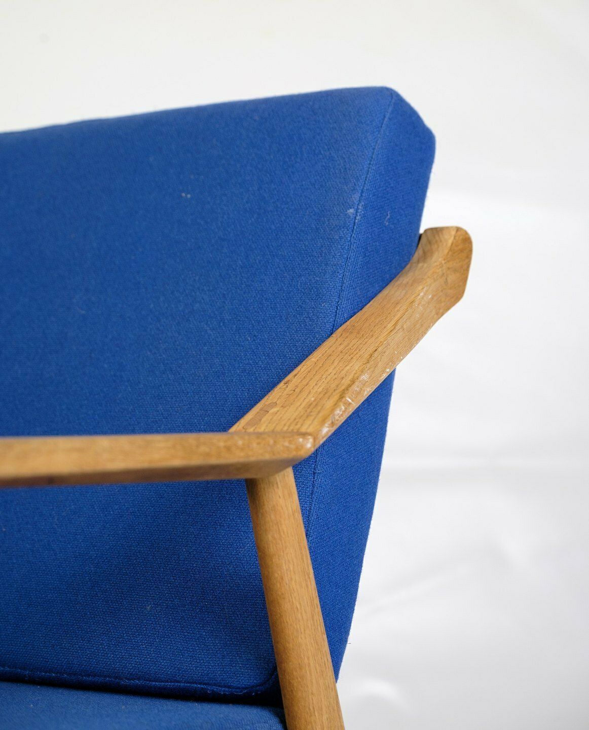 Armchair In Oak By H. Brockmann Petersen From 1960s photo for sale