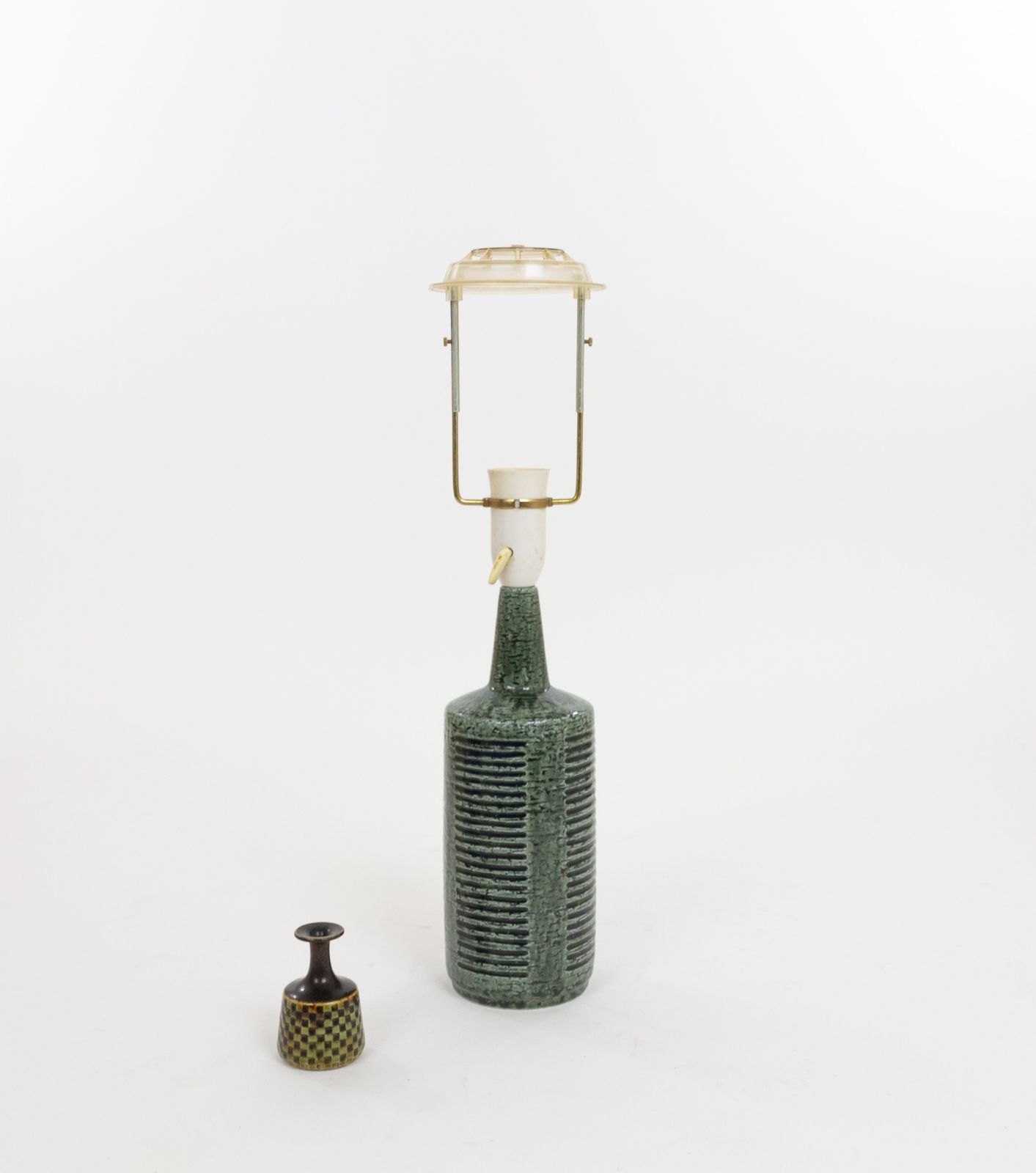 Green & Charcoal Dl/30 Table Lamp By Linnemann Schmidt For Palshus, 1960s photo for sale