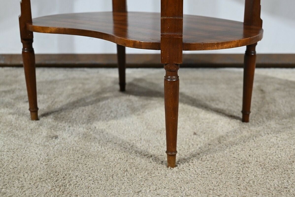 photo vinterior Small Mahogany Drum Table, Louis XVI Style – 1st Half Of The 20th Century