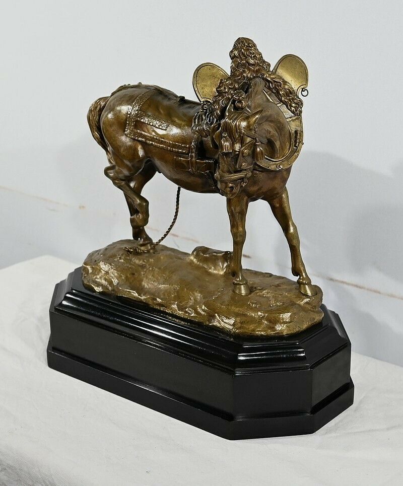 Important Bronze “The Draft Horse” By T. Gechter – 1841 photo for sale