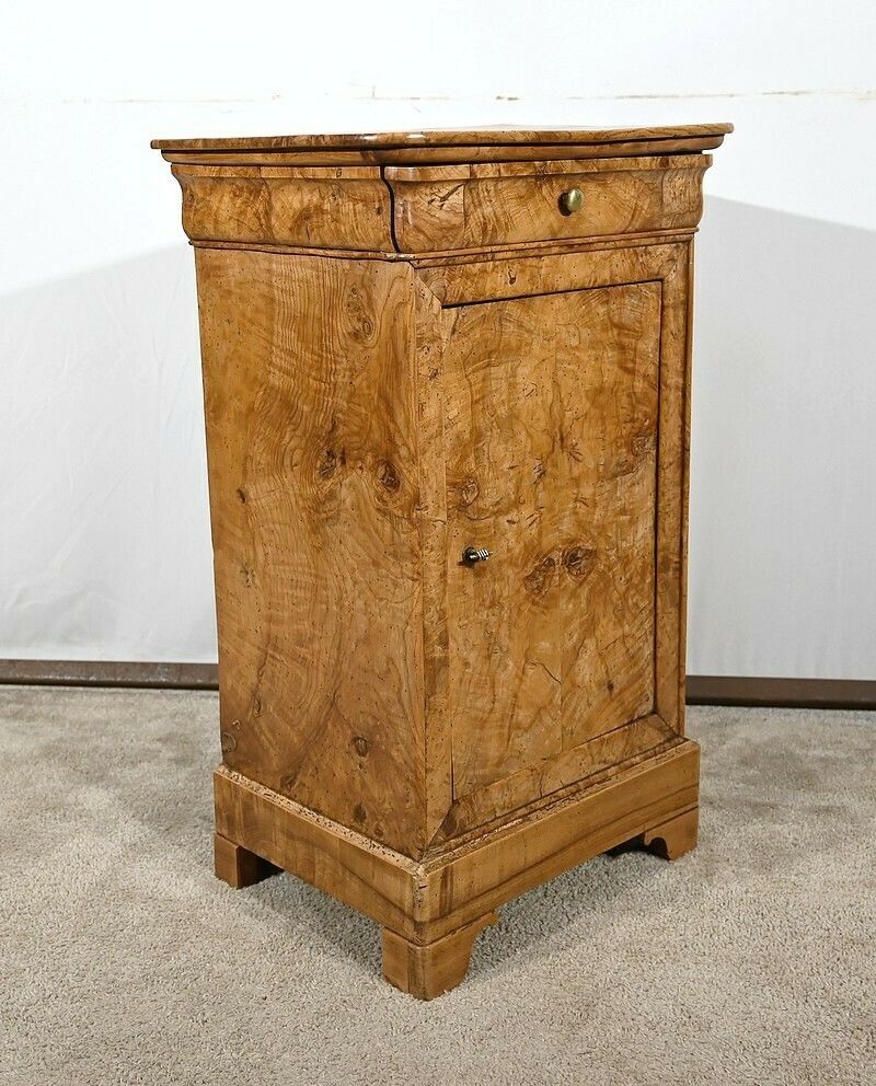 Ash Bedside Table, Restoration Period – 1st Part 19th Century photo for sale