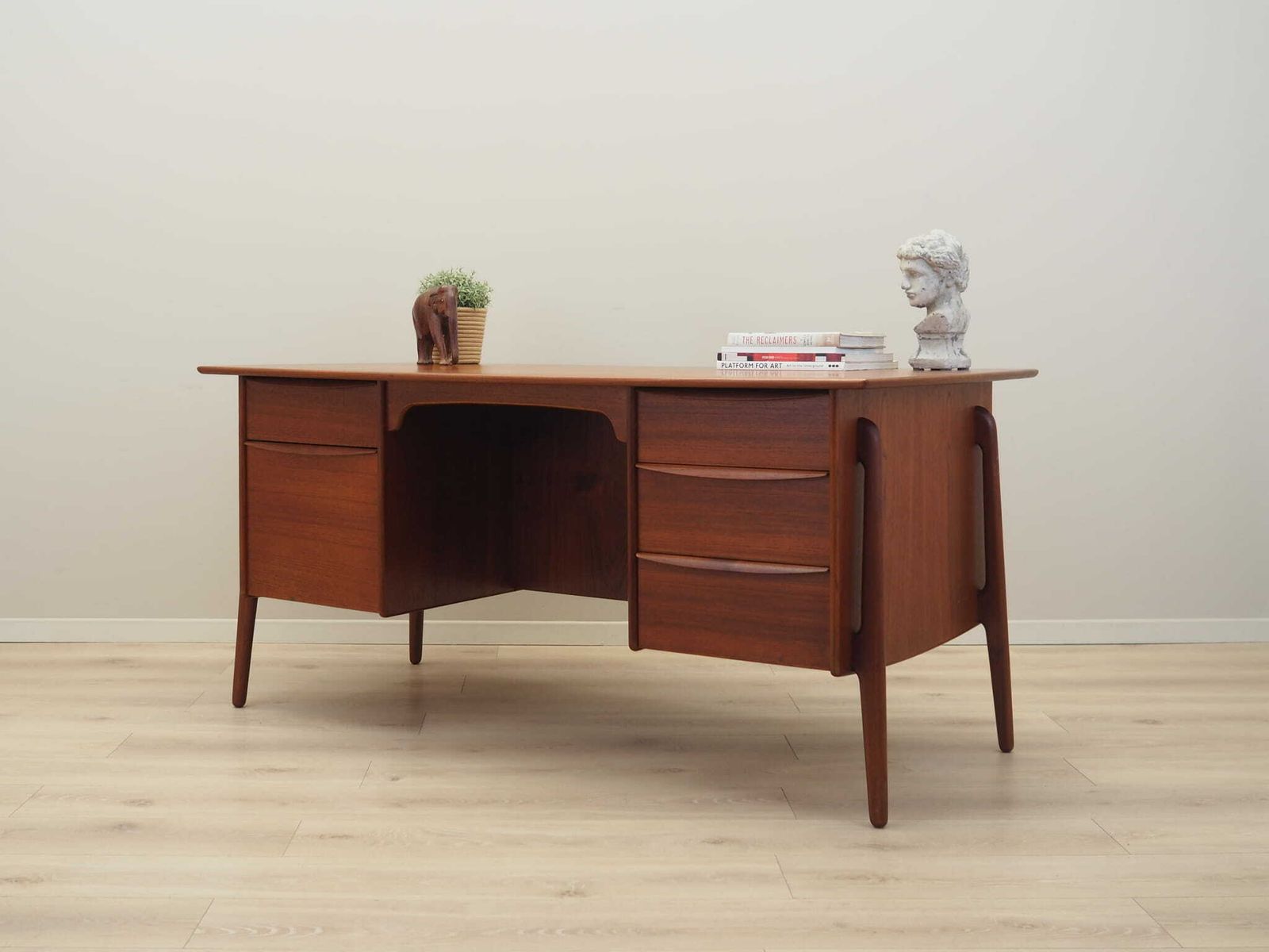 Teak Desk, Danish Design, 1960s, Designer: Svend Age Madsen photo for sale