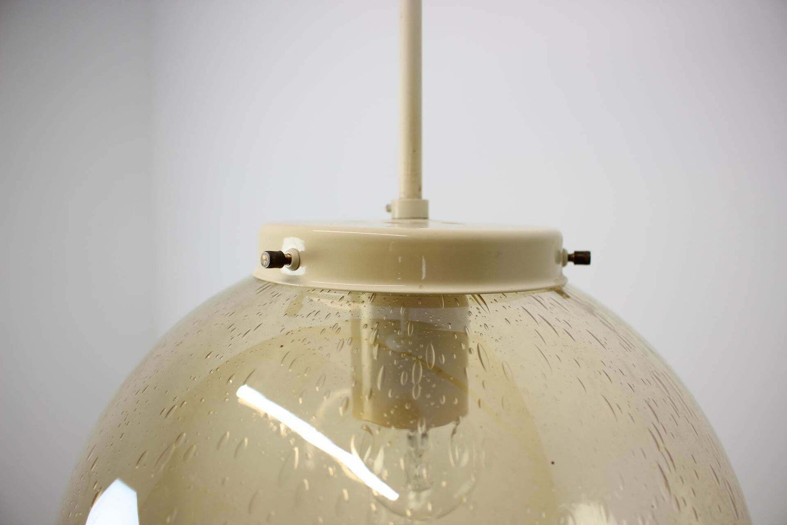 Mid Century Brass And Glass Chandelier By Valasske Mezirici, 1970's photo 343.0