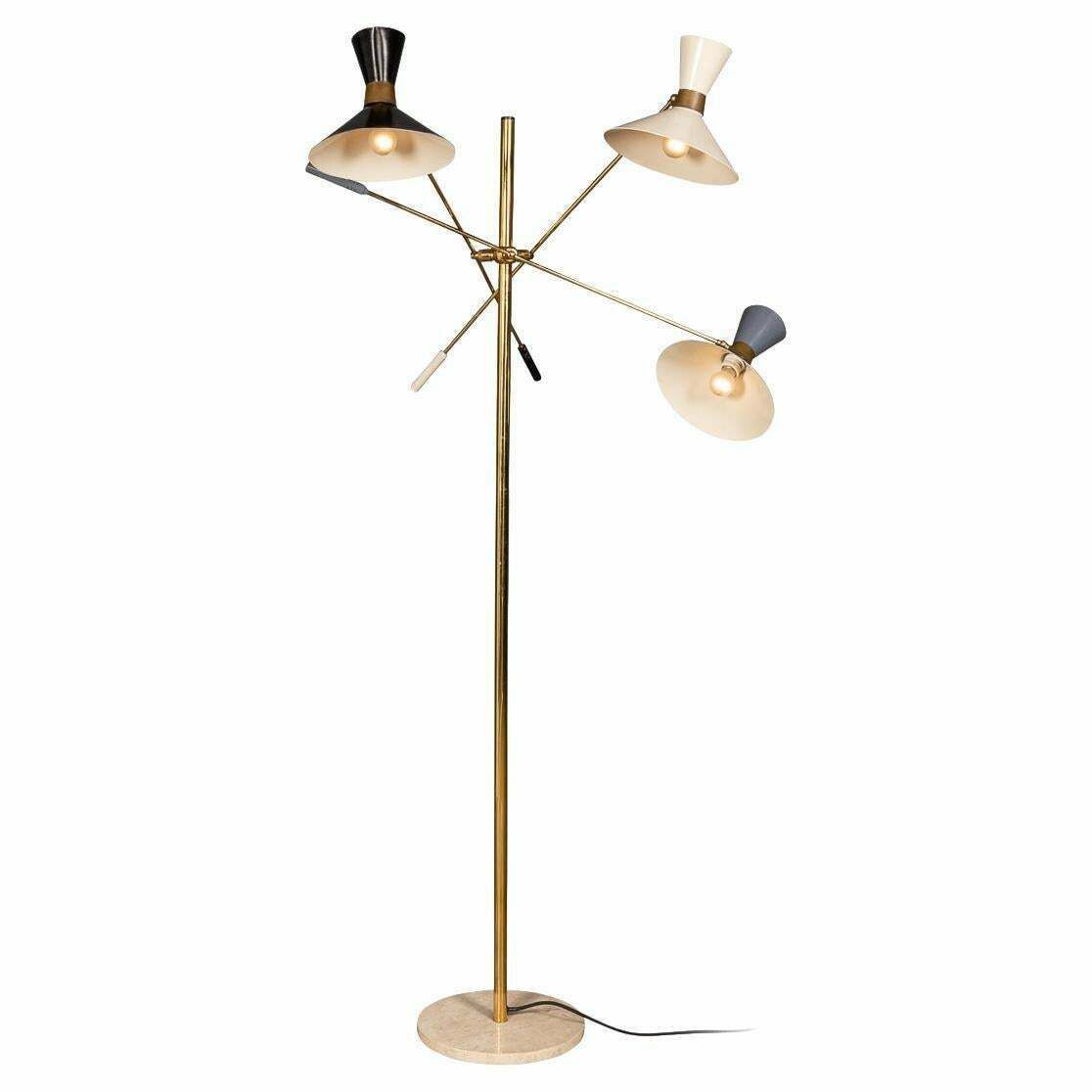 An Italian Articulated Standing Floor Lamp , C.1970