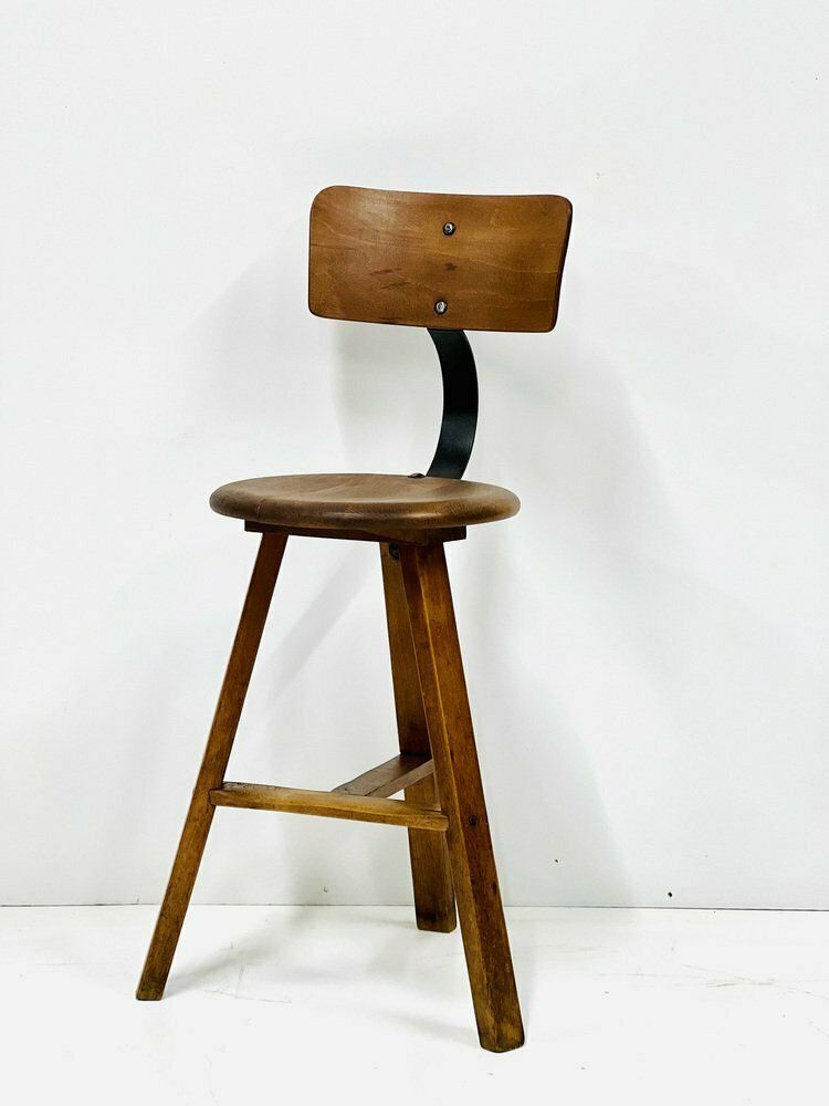 photo furniture Vintage Industriële Stoel, Ca. Jaren 1950