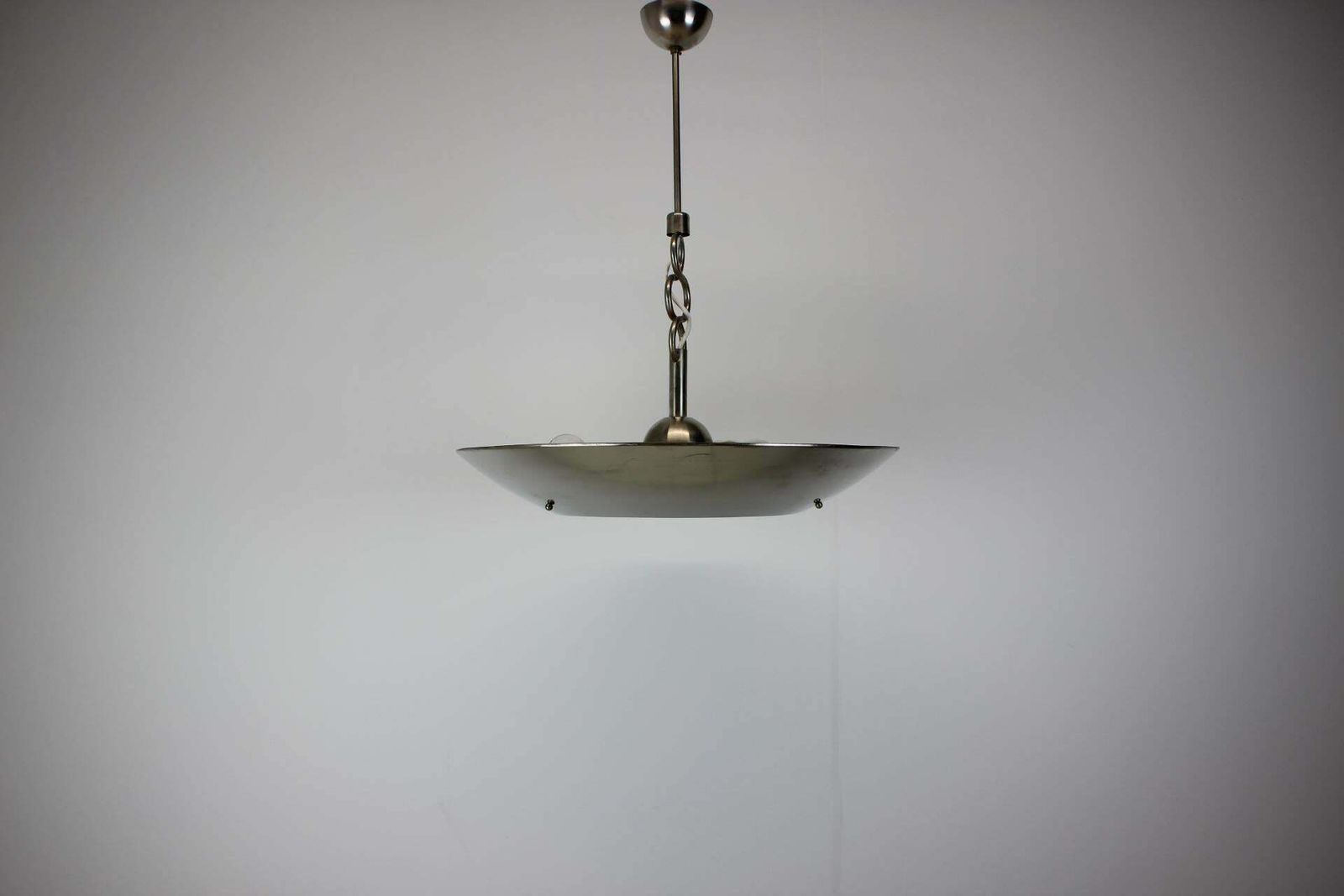 Art Deco Chrome Pendant Light By Designer Franta Anyz, Czechoslovakia, 1930's photo for sale