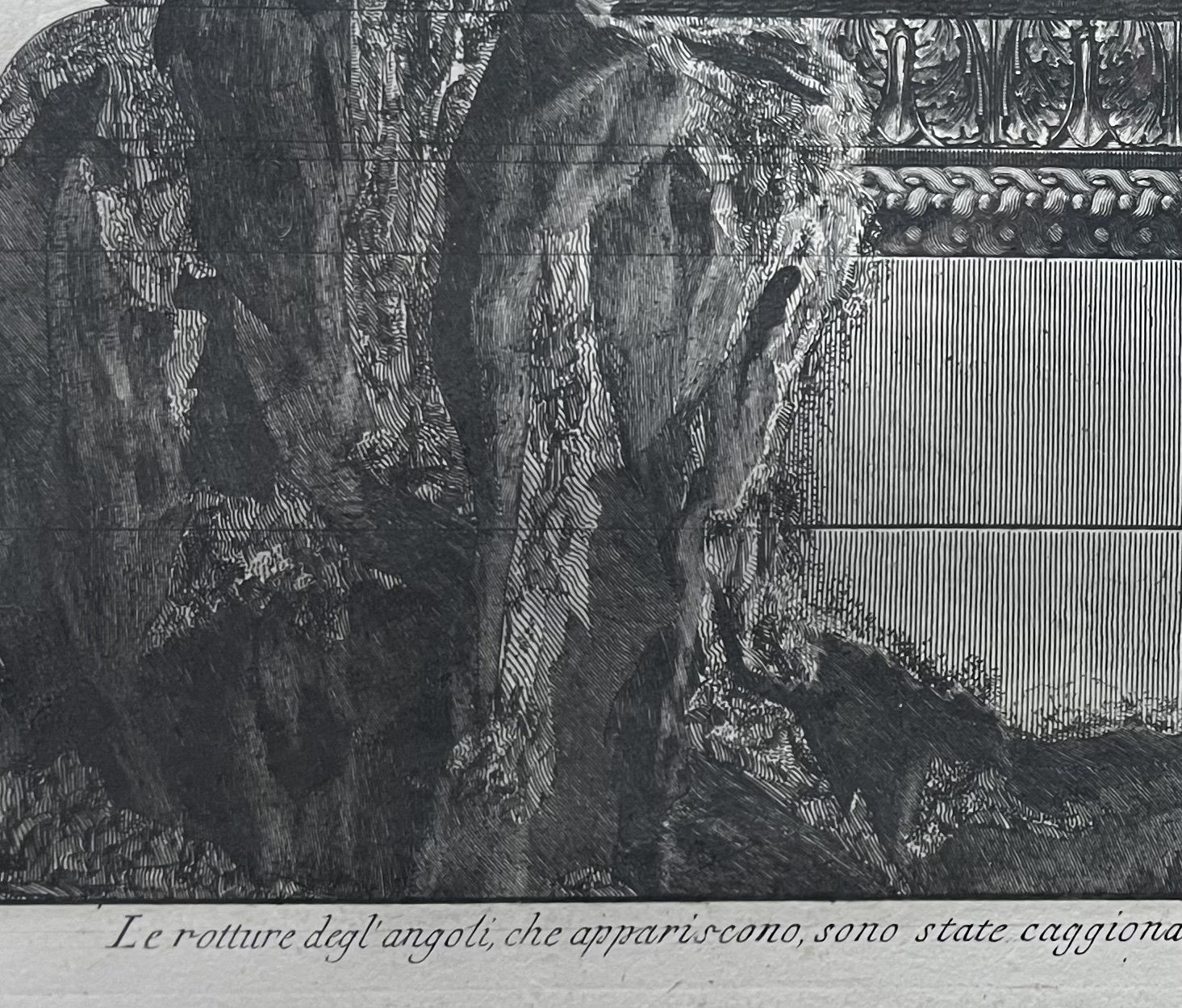 Piranesi 2 Engravings "Frontals Of Trajan's Column Pedestal" XVIII photo buy