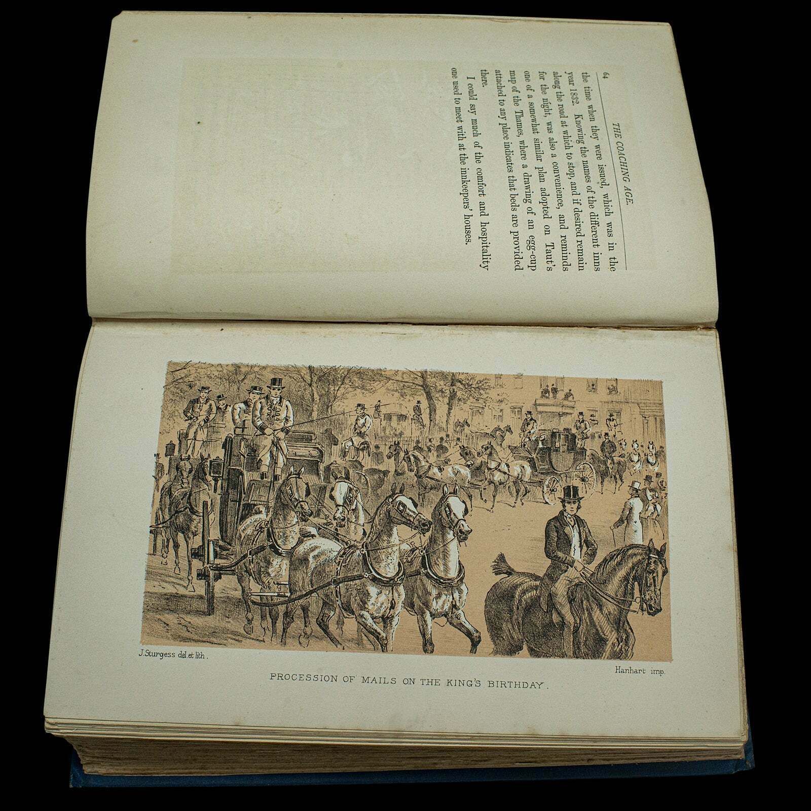 Antique Book, The Coaching Age, Stanley Harris, English, Hard Bound, Victorian photo buy