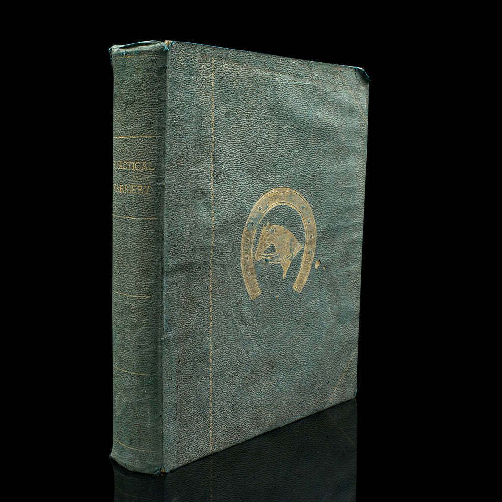 Large Antique Book, Modern Practical Farriery, Wj Miles, English, Circa 1900