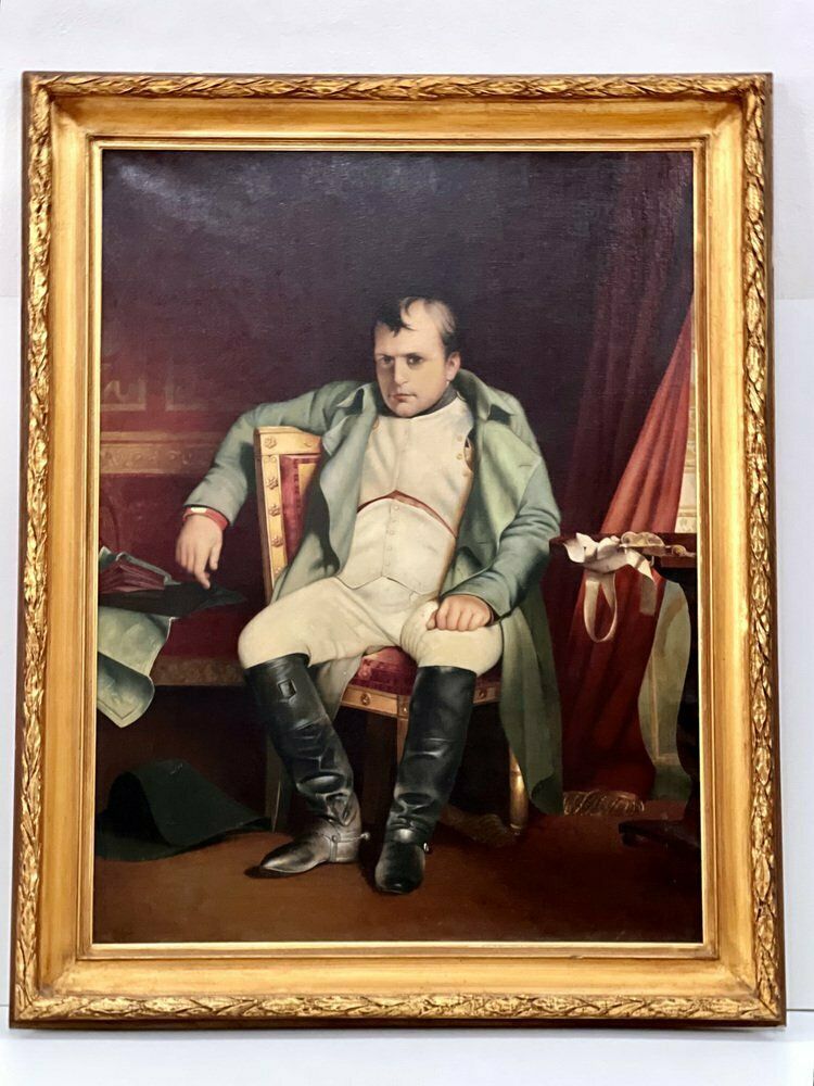 Xaver Diblik, Napoleon Bonaparte Portrait, 1950, Schilderij photo furniture