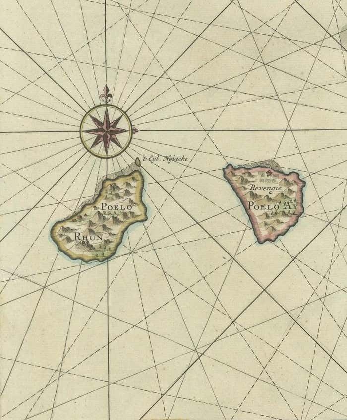 Original Anitque Map Of The Banda Or Spice Islands In The Dutch East Indies photo furniture
