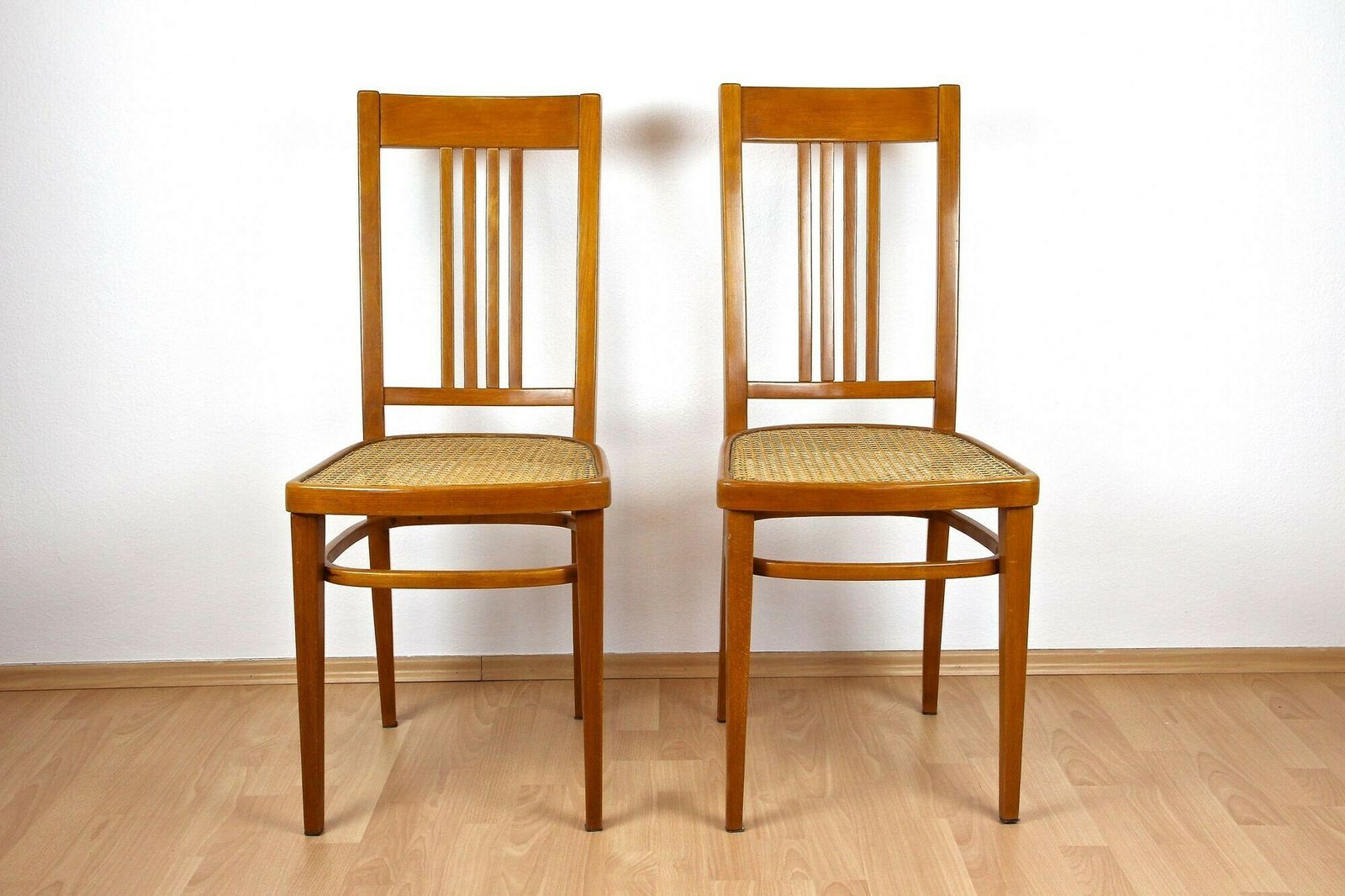 Pair Of Art Nouveau Bentwood Chairs By J&J Kohn, Austria Circa 1910 photo for sale