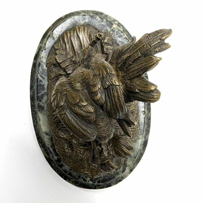 Animal Bronze On Green Marble Base photo buy