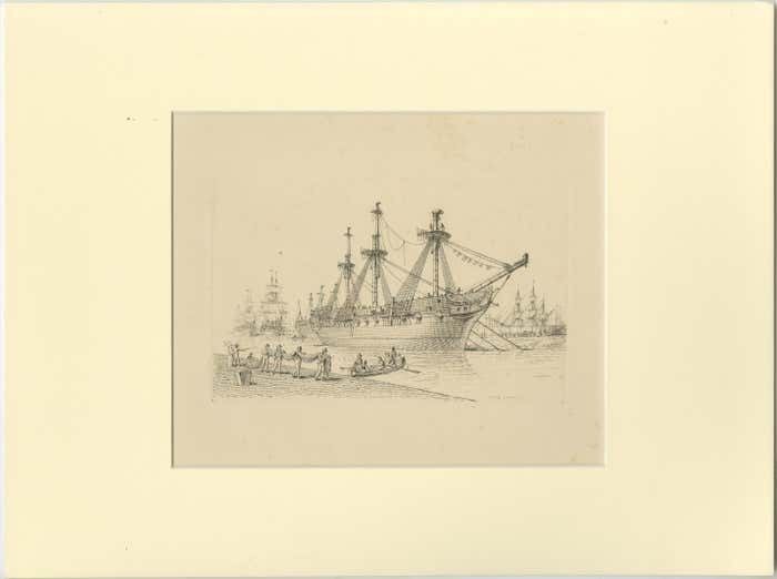 Antique Master Print With A Marine View 'City Canal' photo furniture