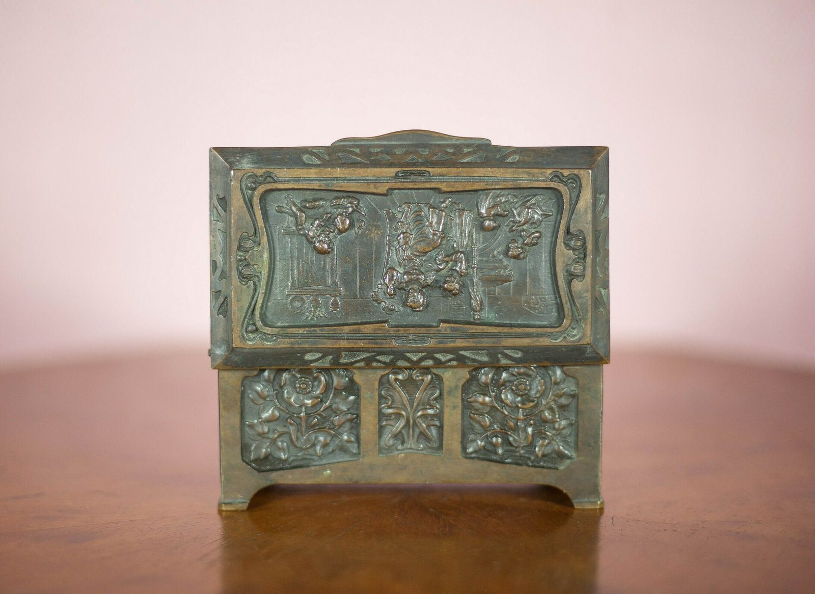 Bronze Chest, Bronze, Art Nouveau, Boudoir, Collection, Jewel Box photo buy