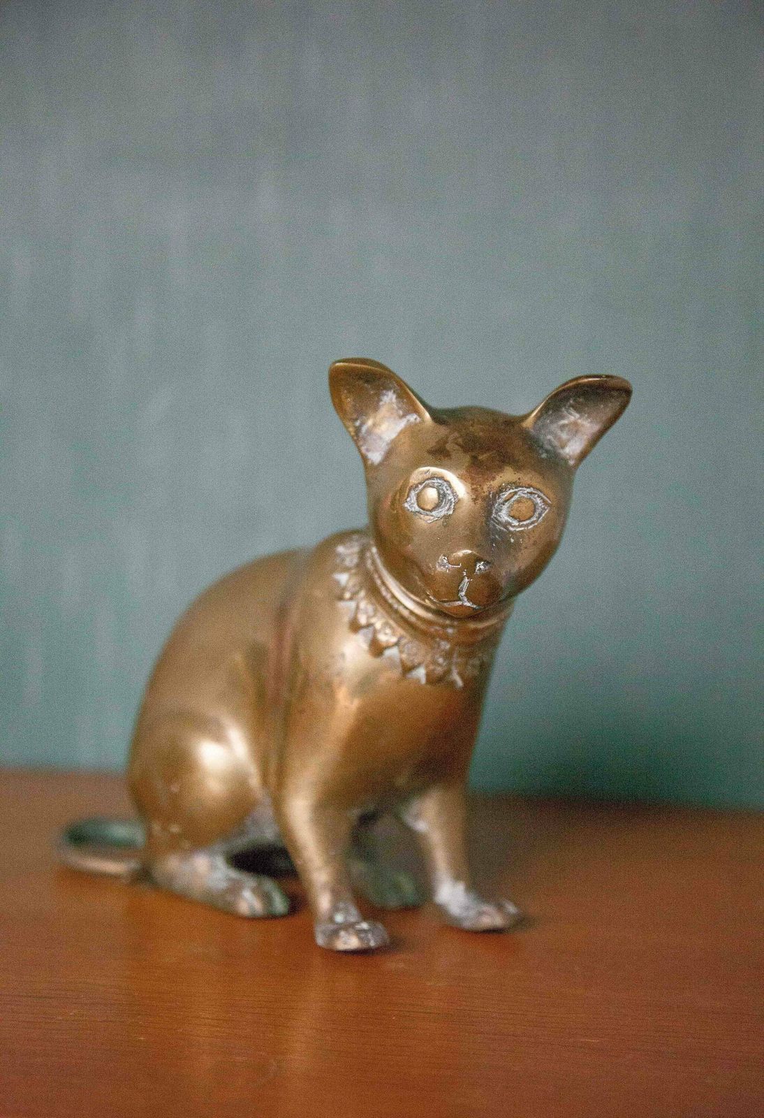 Vintage Statue, Egyptian Cat Statue, Large Bronze Cat, Bronze Cat, Collection, Egyptian Cat photo furniture