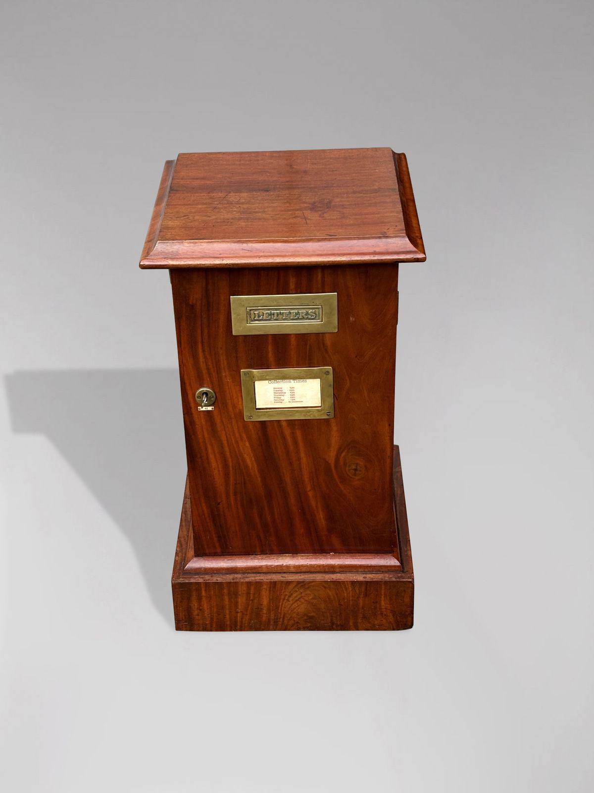 19th Century Victorian Period Mahogany Country House Letter Box photo Home Decor