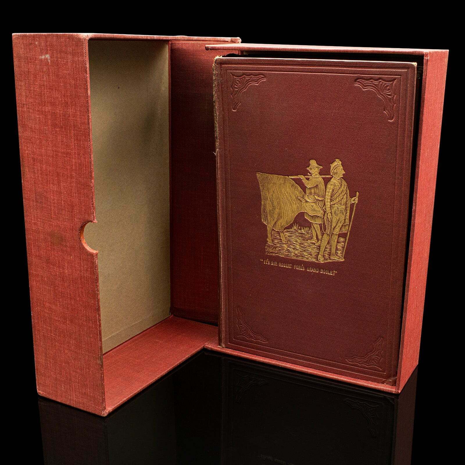 Antique Book In Case, Hillingdon Hall Or The Cockney Squire, English, Victorian photo furniture