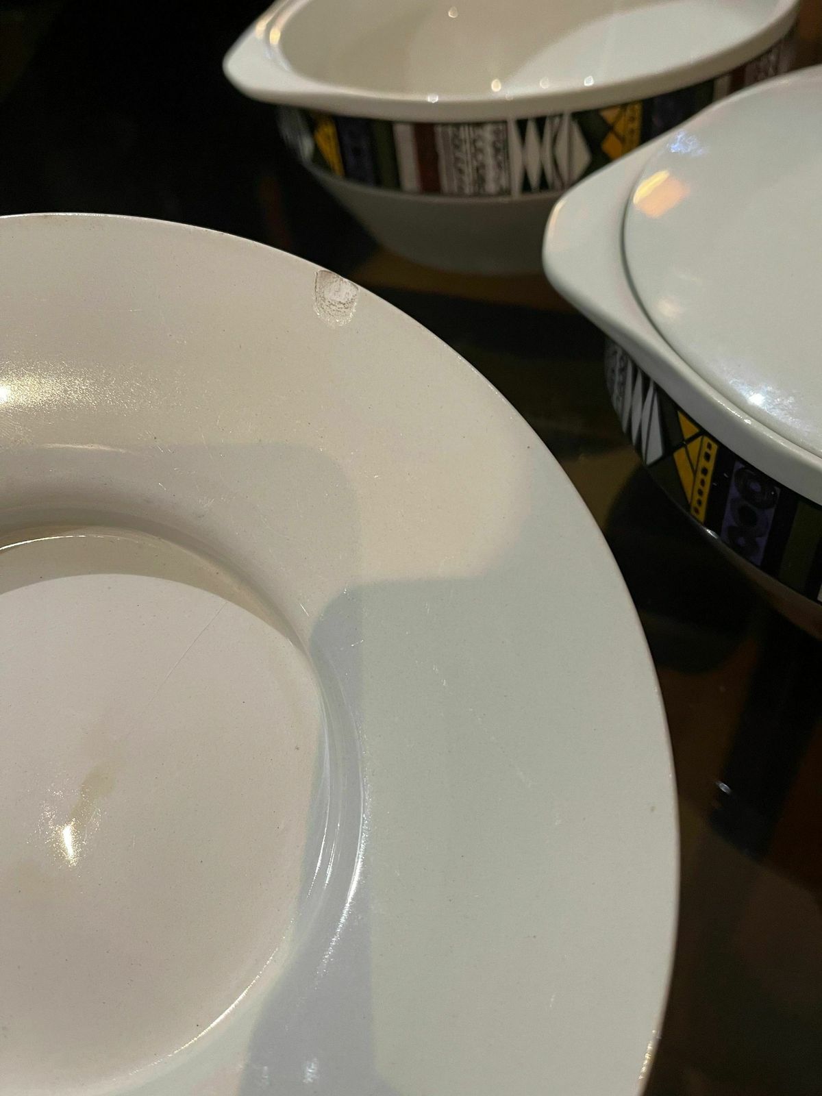 A Pair Of 1960's Retro Wood And Sons Atlanta Vintage Serving Dishes With Lids photo for sale