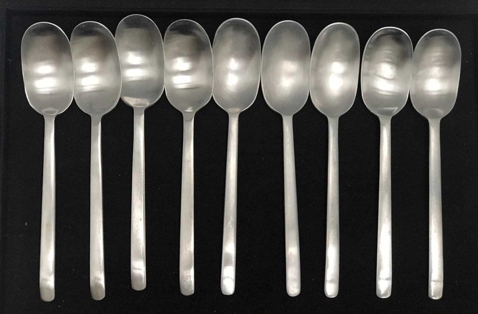 Vintage Ikea Data Soup Spoons 9 Flatware Stainless Steel Carl Gustaf Jahnsson Spoons