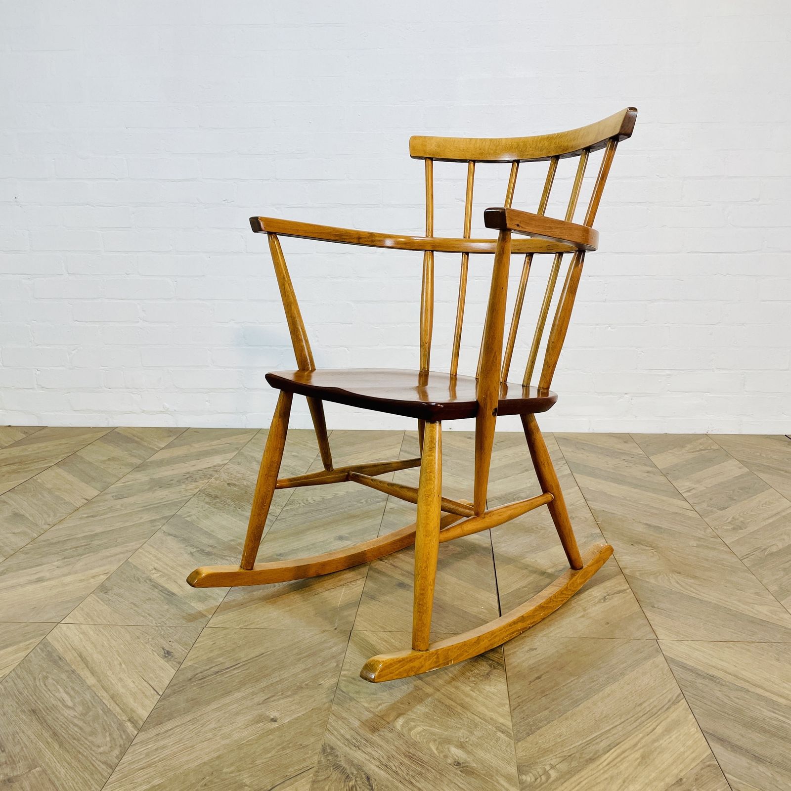 Mid Century Small Rocking Chair, Circa 1960s photo vinterior