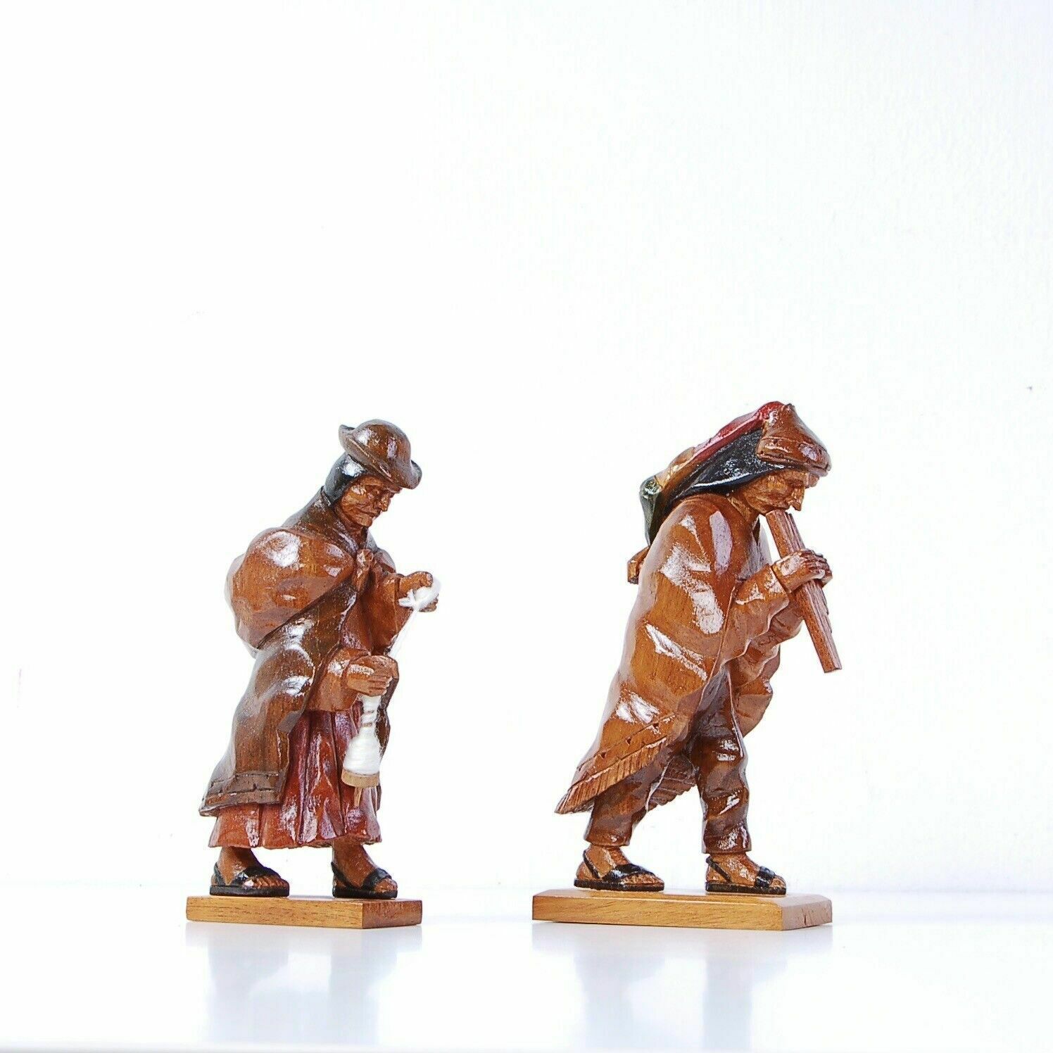 Nativity Wooden Carved Figurines Ethnic Nativity Scene Art Latin America Peru photo buy