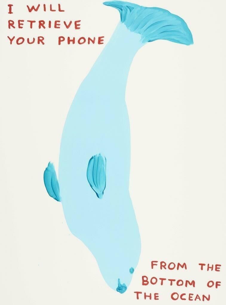 David Shrigley I Will Retrieve Your Phone, 2021