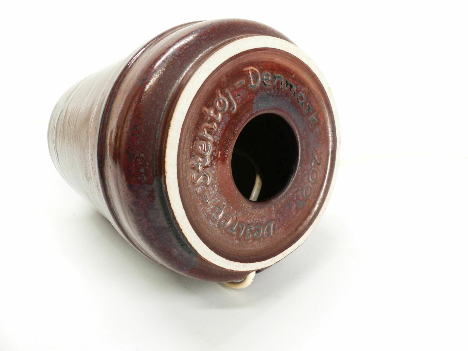 photo furniture Scandinavian Oxblood Ceramic Lamp Désirée Stentoj 1970