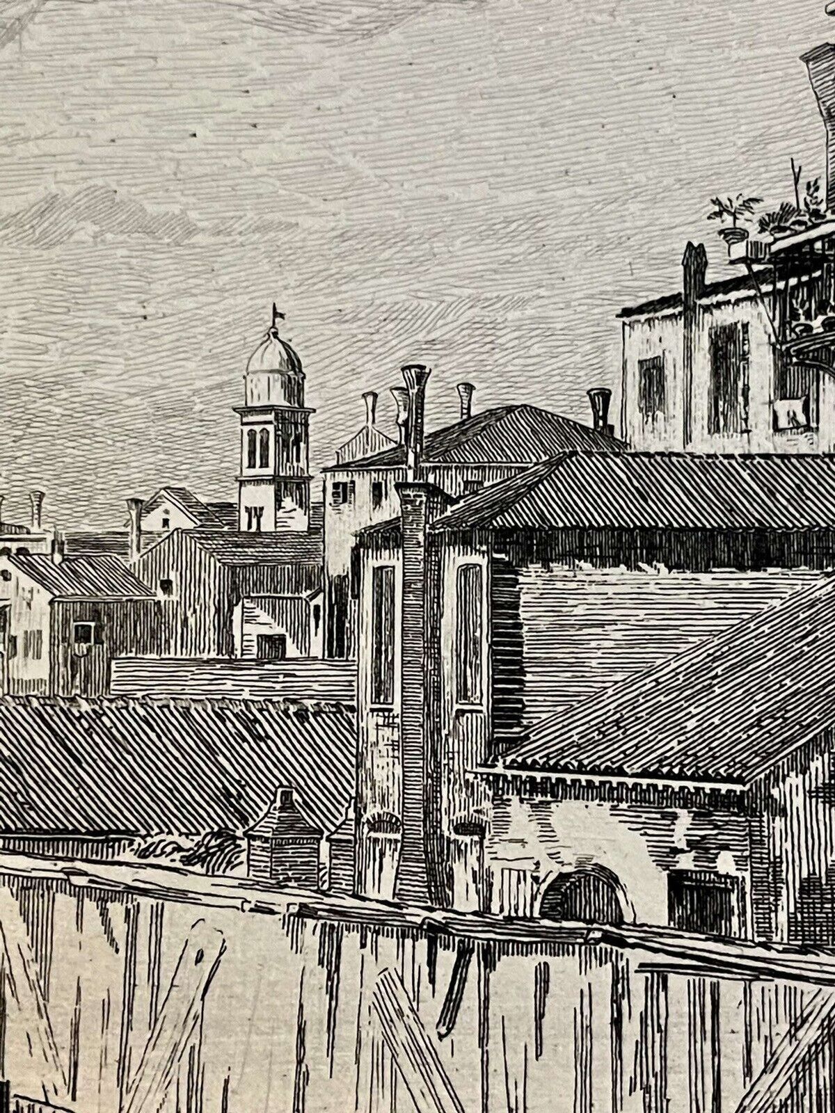 An Original Etching After Canalettos " The Stone Masons Yard" photo 100.0