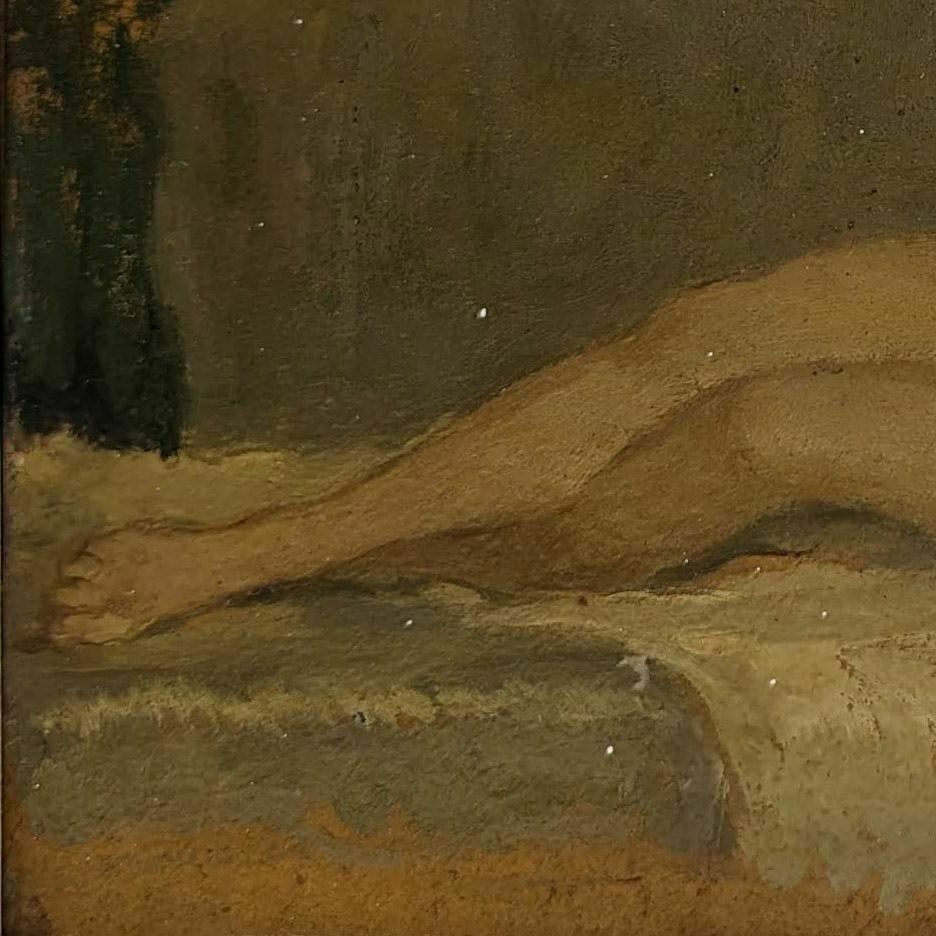 Louis Edouard Garrido Oil On Paper Nude Woman photo 805.0