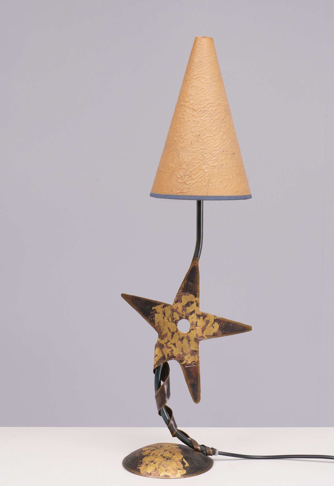 Robert Kostka Handmade Star Table Lamp 1980s France