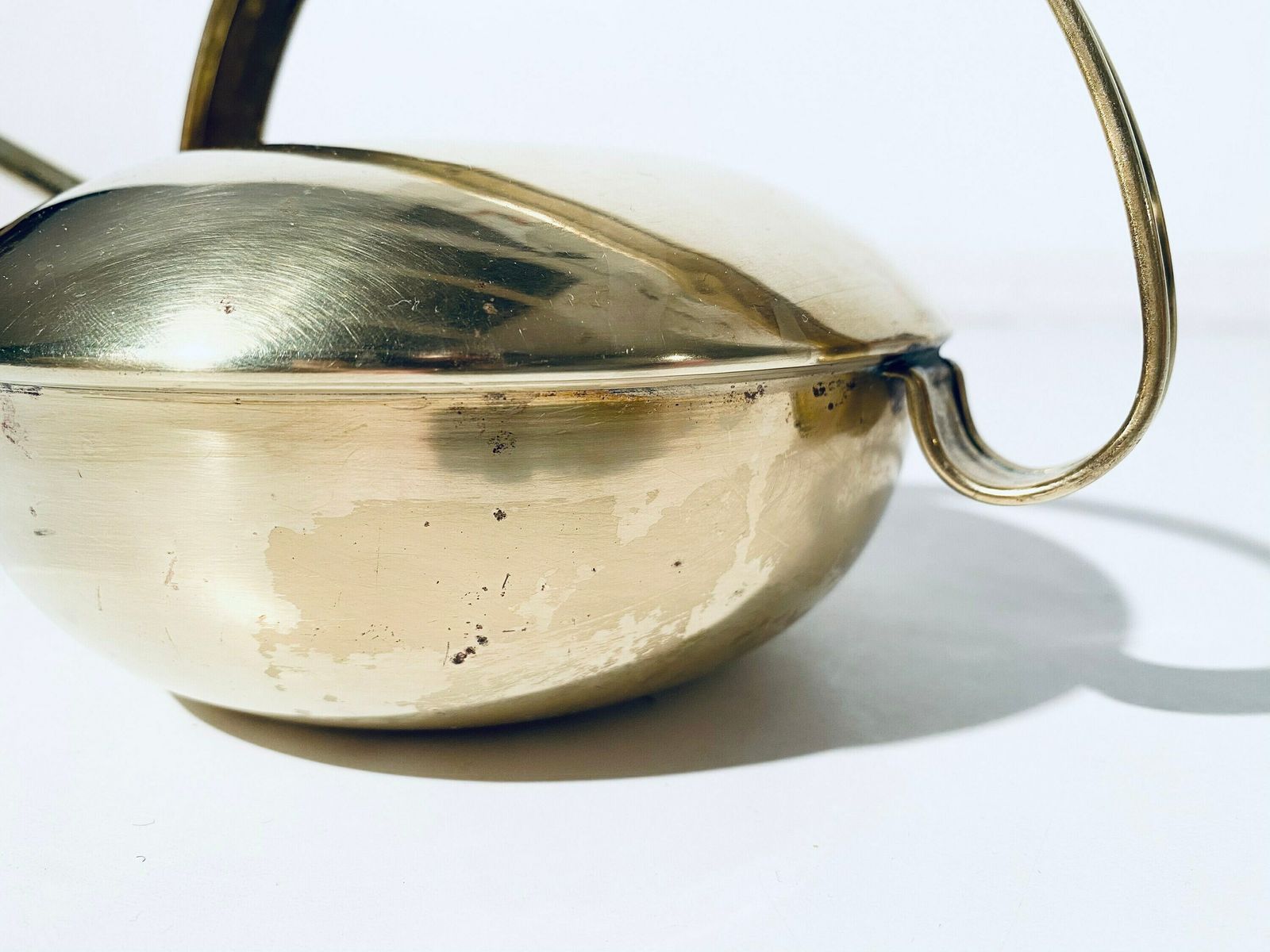 Mid Century Brass Long Spout Flower Watering Can / 1960s Vintage Decor / Made In England photo vintage