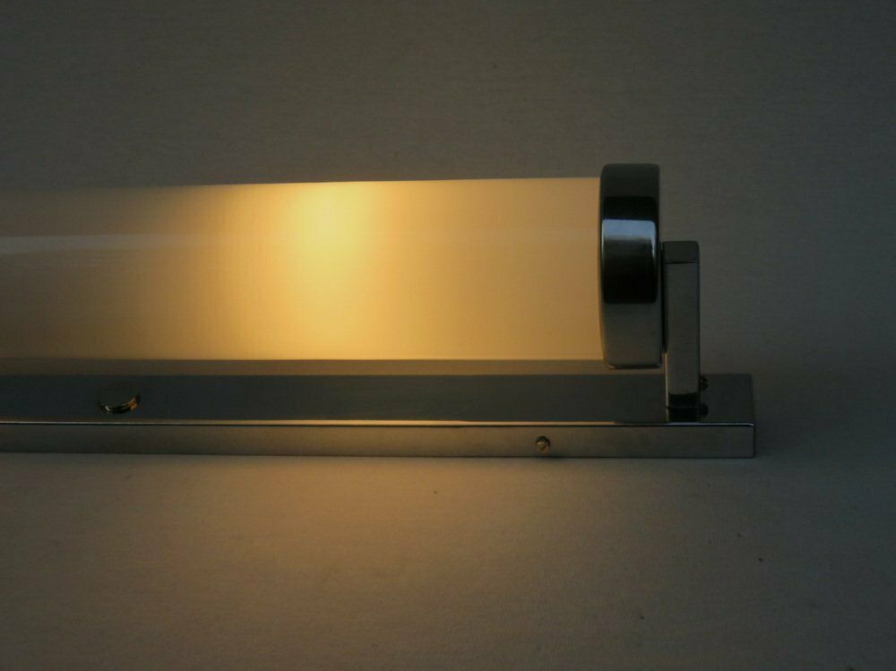photo furniture Chrome Plated Glass Wall Lamp From Napako, Czech Republic, 1930s
