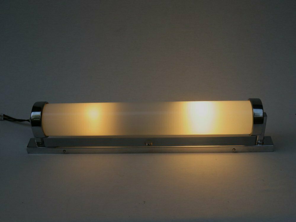 photo for sale Chrome Plated Glass Wall Lamp From Napako, Czech Republic, 1930s