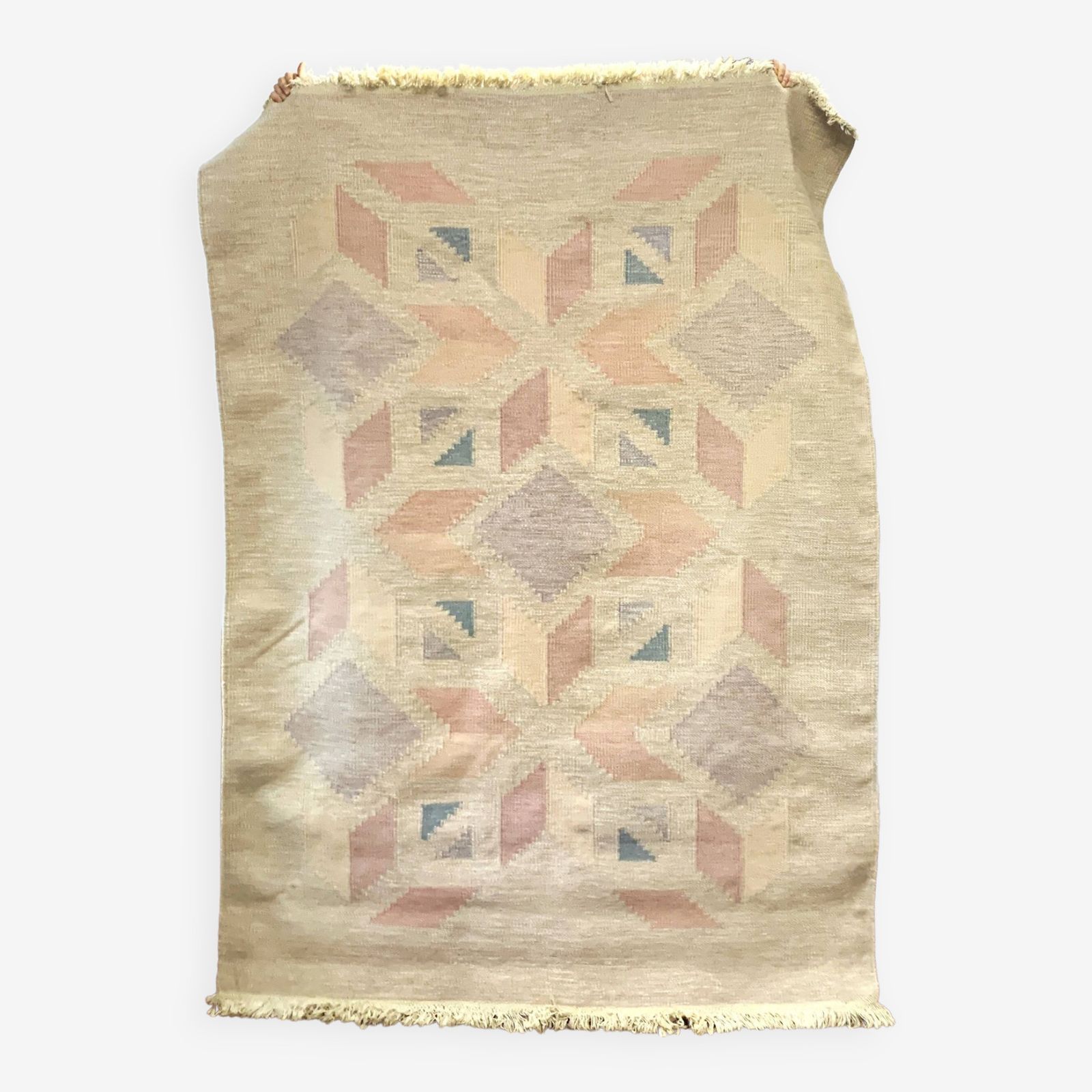 Wool Carpet Röllakan 15, Sweden 1960s/1970s, Vintage, Mid C Modern