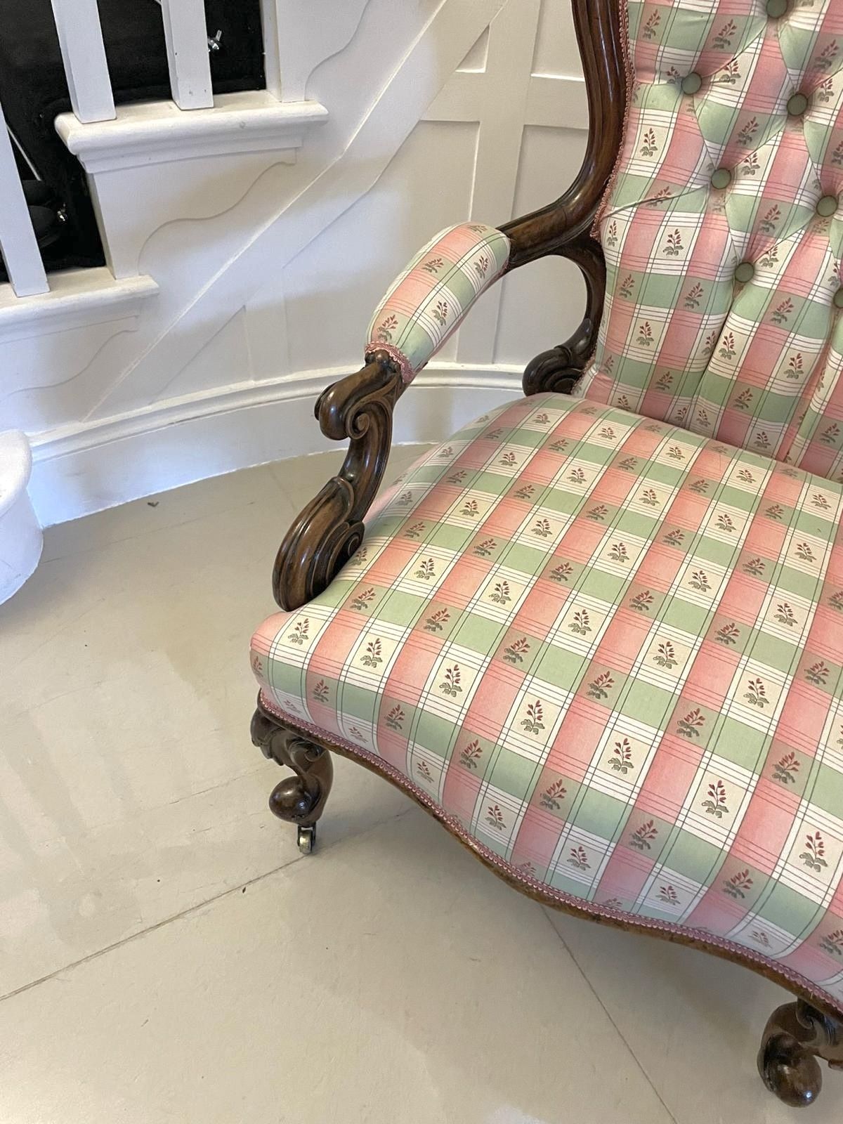 Antique 19th Century Quality Carved Walnut Armchair photo Furniture
