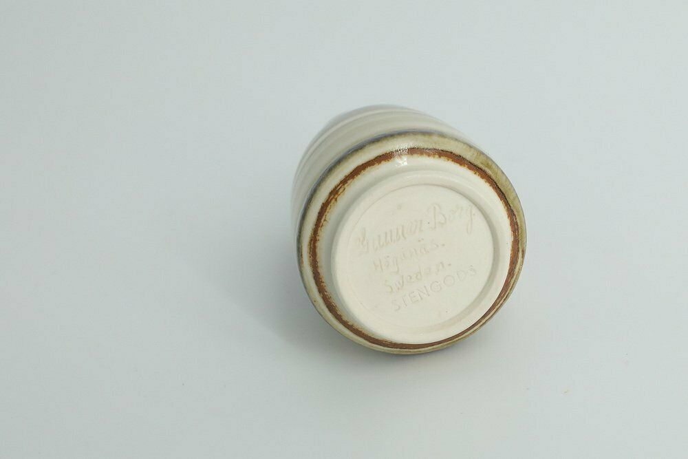 Small Scandinavian Brown Stoneware Vase By Gunnar Borg For Höganäs Ceramics, 1960s photo furniture